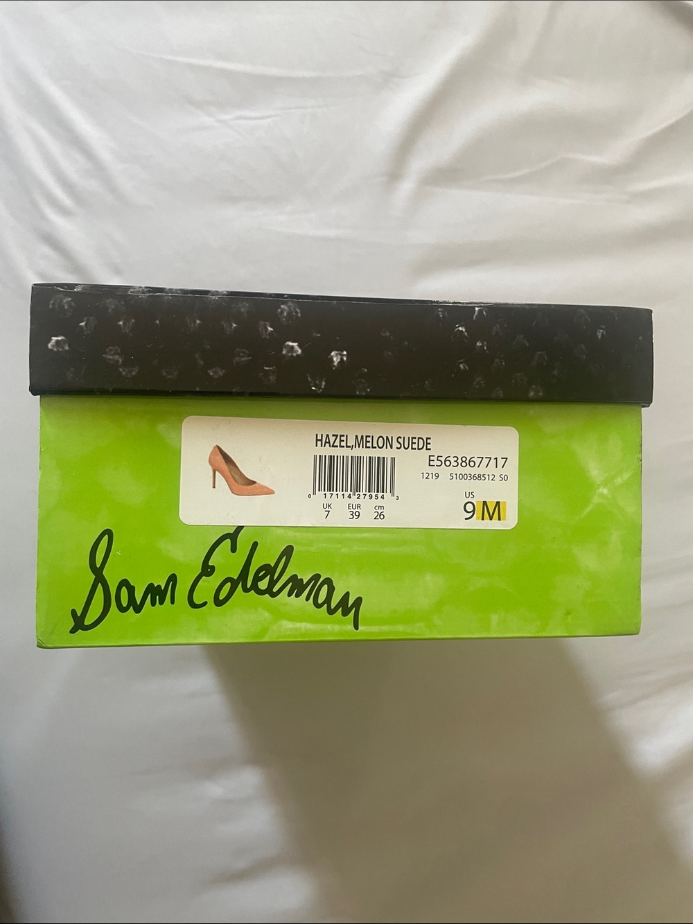Sam Edelman Hazel Pointy Toe Pump in Melon Suede NEW - Picture 4 of 6
